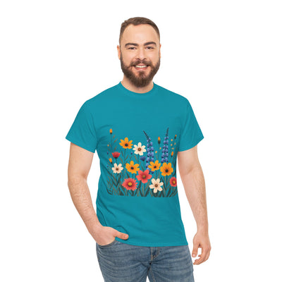 Wildflowers, Graphic T-Shirts for Women, Floral Shirt, Womens Short Sleeve, Ladies Graphic Tees #5111TTS