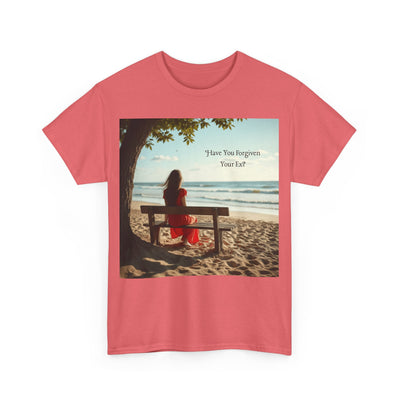 Have You Forgiven Your Ex?Woman on Bench Looking at Waves, Forgiving T-Shirt, Forgiveness, Relationship Healing Top #5002STS