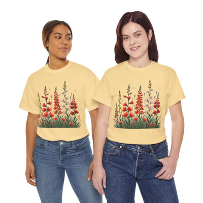 Wildflowers, Graphic T-Shirts for Women, Floral Shirt, Womens Short Sleeve, Ladies Graphic Tees #5122TTS