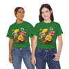 Wildflowers and Pink & Yellow Roses, Graphic T-Shirts for Women, Floral Shirt, Womens Short Sleeve, Ladies Graphic Tees #5148TTS