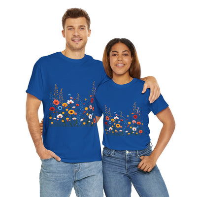 Wildflowers, Graphic T-Shirts for Women, Floral Shirt, Womens Short Sleeve, Ladies Graphic Tees #5107TTS