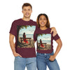 Have You Forgiven Your Ex?  Woman on Bench Looking at Waves, Forgiving T-Shirt, Forgiveness, Relationship Healing Top #5002STS