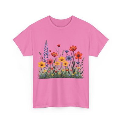 Wildflowers, Graphic T-Shirts for Women, Floral Shirt, Womens Short Sleeve, Ladies Graphic Tees #5117TTS