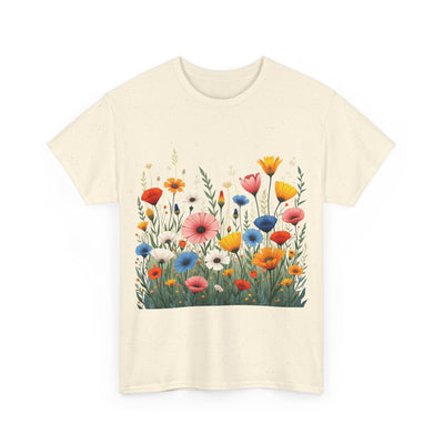 Wildflowers, Graphic T-Shirts for Women, Floral Shirt, Womens Short Sleeve, Ladies Graphic Tees #5108TTS