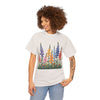 Wildflowers, Graphic T-Shirts for Women, Floral Shirt, Womens Short Sleeve, Ladies Graphic Tees #5120TTS