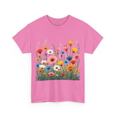 Wildflowers, Graphic T-Shirts for Women, Floral Shirt, Womens Short Sleeve, Ladies Graphic Tees #5108TTS