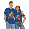 Wildflowers and Pink & Yellow Roses, Graphic T-Shirts for Women, Floral Shirt, Womens Short Sleeve, Ladies Graphic Tees #5149TTS