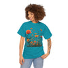 Wildflowers and Orange Roses, Graphic T-Shirts for Women, Floral Shirt, Womens Short Sleeve, Ladies Graphic Tees #5046TTS