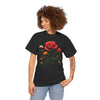 Wildflowers and a Red Rose, Graphic T-Shirts for Women, Floral Shirt, Womens Short Sleeve, Ladies Graphic Tees #5007TTS
