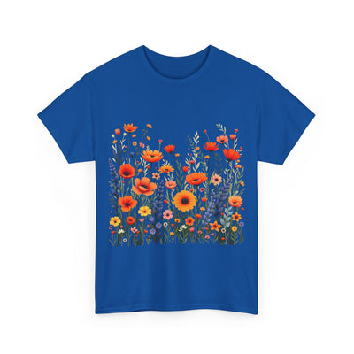 Wildflowers, Graphic T-Shirts for Women, Floral Shirt, Womens Short Sleeve, Ladies Graphic Tees #5105TTS