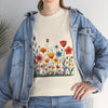 Wildflowers, Graphic T-Shirts for Women, Floral Shirt, Womens Short Sleeve, Ladies Graphic Tees #5115TTS