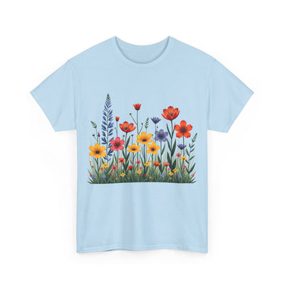 Wildflowers, Graphic T-Shirts for Women, Floral Shirt, Womens Short Sleeve, Ladies Graphic Tees #5117TTS