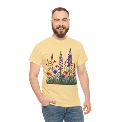 Wildflowers, Graphic T-Shirts for Women, Floral Shirt, Womens Short Sleeve, Ladies Graphic Tees #5125TTS
