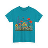 Wildflowers, Graphic T-Shirts for Women, Floral Shirt, Womens Short Sleeve, Ladies Graphic Tees #5117TTS