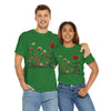 Wildflowers and a Red Rose, Graphic T-Shirts for Women, Floral Shirt, Womens Short Sleeve, Ladies Graphic Tees #5008TTS