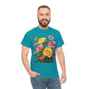 Wildflowers and Pink & Yellow Roses, Graphic T-Shirts for Women, Floral Shirt, Womens Short Sleeve, Ladies Graphic Tees #5148TTS