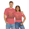 Wildflowers and Pink Roses, Graphic T-Shirts for Women, Floral Shirt, Womens Short Sleeve, Ladies Graphic Tees #5023TTS