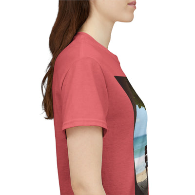 Have You Forgiven Your Ex?Man on Bench Looking at Waves, Forgiving T-Shirt, Forgiveness, Relationship Healing Top #5005STS