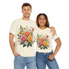 Wildflowers and Pink & Yellow Roses, Graphic T-Shirts for Women, Floral Shirt, Womens Short Sleeve, Ladies Graphic Tees #5144TTS