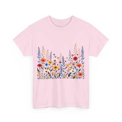 Wildflowers, Graphic T-Shirts for Women, Floral Shirt, Womens Short Sleeve, Ladies Graphic Tees #5107TTS
