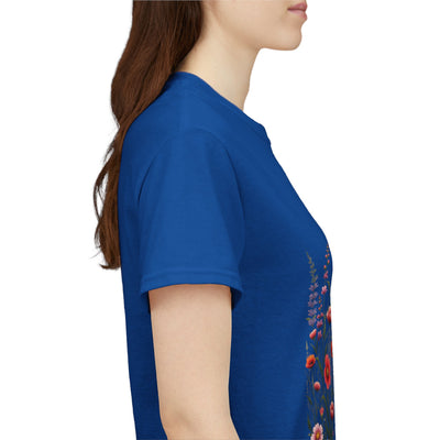 Wildflowers, Graphic T-Shirts for Women, Floral Shirt, Womens Short Sleeve, Ladies Graphic Tees #5104TTS