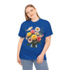 Wildflowers and Pink & Yellow Roses, Graphic T-Shirts for Women, Floral Shirt, Womens Short Sleeve, Ladies Graphic Tees #5136TTS