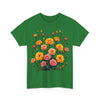 Wildflowers and Pink & Yellow Roses, Graphic T-Shirts for Women, Floral Shirt, Womens Short Sleeve, Ladies Graphic Tees #5140TTS