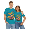 Wildflowers and Pink & Yellow Roses, Graphic T-Shirts for Women, Floral Shirt, Womens Short Sleeve, Ladies Graphic Tees #5140TTS