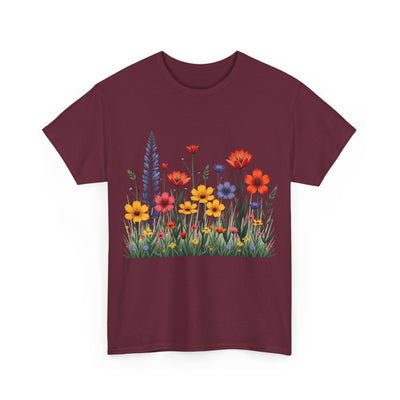 Wildflowers, Graphic T-Shirts for Women, Floral Shirt, Womens Short Sleeve, Ladies Graphic Tees #5117TTS