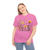 Wildflowers and a Yellow Rose, Graphic T-Shirts for Women, Floral Shirt, Womens Short Sleeve, Ladies Graphic Tees #5009TTS