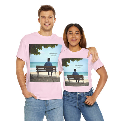 Have You Forgiven Your Ex?Man on Bench Looking at Waves, Forgiving T-Shirt, Forgiveness, Relationship Healing Top #5005STS