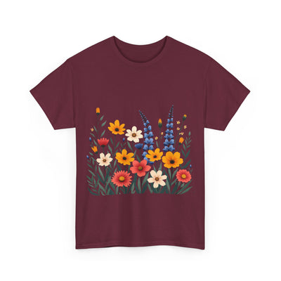 Wildflowers, Graphic T-Shirts for Women, Floral Shirt, Womens Short Sleeve, Ladies Graphic Tees #5111TTS
