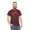 Wildflowers and a Red Rose, Graphic T-Shirts for Women, Floral Shirt, Womens Short Sleeve, Ladies Graphic Tees #5007TTS