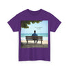 Have You Forgiven Your Ex?  Man on Bench Looking at Waves, Forgiving T-Shirt, Forgiveness, Relationship Healing Top #5005STS