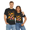 Wildflowers and Pink & Yellow Roses, Graphic T-Shirts for Women, Floral Shirt, Womens Short Sleeve, Ladies Graphic Tees #5140TTS