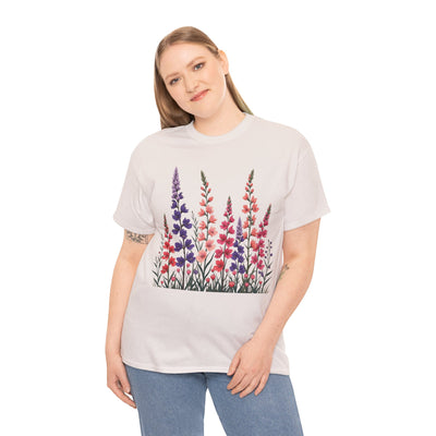 Wildflowers, Graphic T-Shirts for Women, Floral Shirt, Womens Short Sleeve, Ladies Graphic Tees #5118TTS