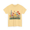 Wildflowers, Graphic T-Shirts for Women, Floral Shirt, Womens Short Sleeve, Ladies Graphic Tees #5117TTS