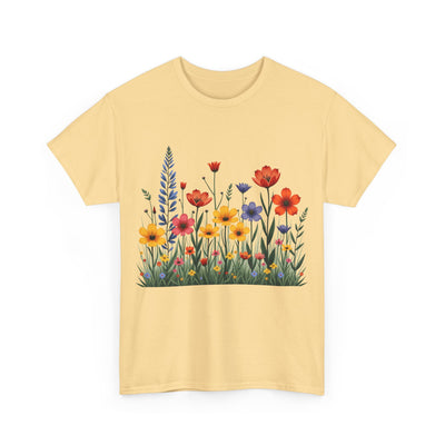 Wildflowers, Graphic T-Shirts for Women, Floral Shirt, Womens Short Sleeve, Ladies Graphic Tees #5117TTS