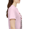 Wildflowers and Pink Roses, Graphic T-Shirts for Women, Floral Shirt, Womens Short Sleeve, Ladies Graphic Tees #5023TTS