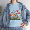 Wildflowers, Graphic T-Shirts for Women, Floral Shirt, Womens Short Sleeve, Ladies Graphic Tees #5117TTS