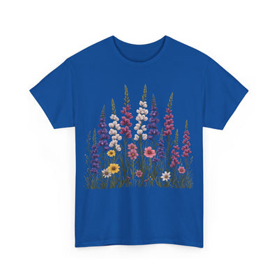Wildflowers, Graphic T-Shirts for Women, Floral Shirt, Womens Short Sleeve, Ladies Graphic Tees #5124TTS