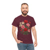 Wildflowers and Pink & Red Roses, Graphic T-Shirts for Women, Floral Shirt, Womens Short Sleeve, Ladies Graphic Tees #5134TTS