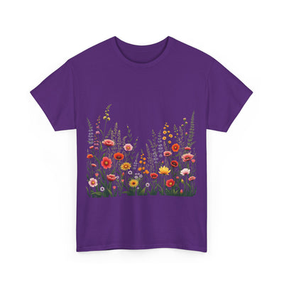 Wildflowers, Graphic T-Shirts for Women, Floral Shirt, Womens Short Sleeve, Ladies Graphic Tees #5104TTS