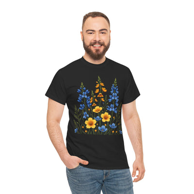 Wildflowers, Graphic T-Shirts for Women, Floral Shirt, Womens Short Sleeve, Ladies Graphic Tees #5121TTS