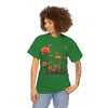 Wildflowers and Orange Roses, Graphic T-Shirts for Women, Floral Shirt, Womens Short Sleeve, Ladies Graphic Tees #5046TTS