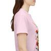 Wildflowers and Pink & Yellow Roses, Graphic T-Shirts for Women, Floral Shirt, Womens Short Sleeve, Ladies Graphic Tees #5142TTS