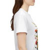 Wildflowers and Pink & Yellow Roses, Graphic T-Shirts for Women, Floral Shirt, Womens Short Sleeve, Ladies Graphic Tees #5142TTS