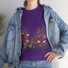 Wildflowers, Graphic T-Shirts for Women, Floral Shirt, Womens Short Sleeve, Ladies Graphic Tees #5104TTS