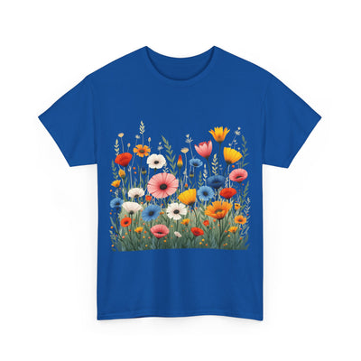 Wildflowers, Graphic T-Shirts for Women, Floral Shirt, Womens Short Sleeve, Ladies Graphic Tees #5108TTS