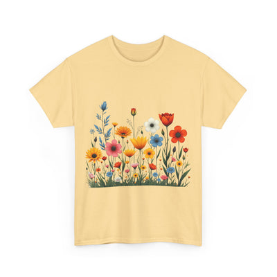 Wildflowers, Graphic T-Shirts for Women, Floral Shirt, Womens Short Sleeve, Ladies Graphic Tees #5115TTS